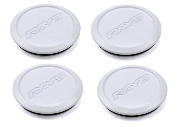 Rays Volk Racing Low Type Center Cap - Dash White (SET)