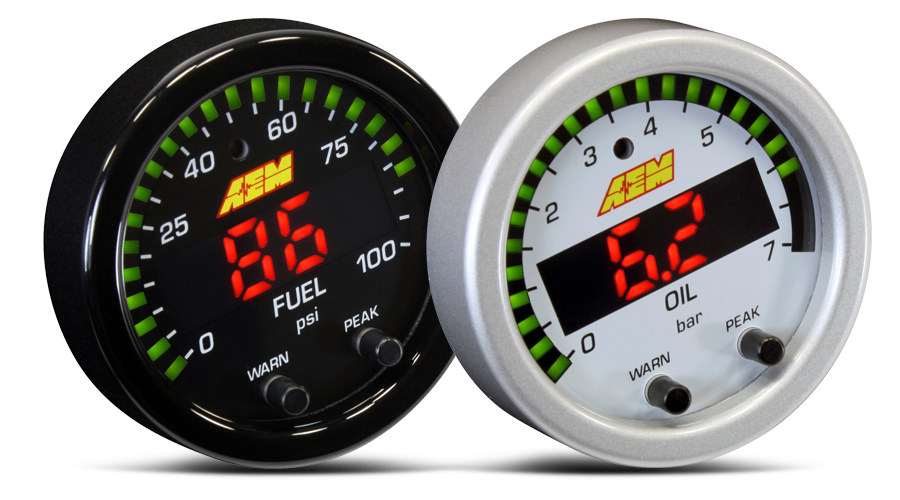 AEM Gauges X-Series Fuel/Oil Pressure Gauge (30-0301)