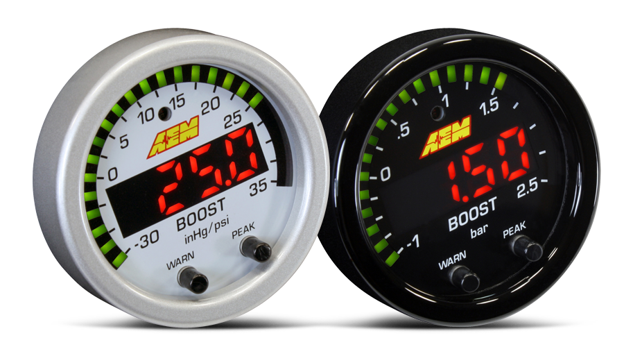 AEM Gauges X-Series 35PSI/2.5BAR Boost Pressure Display Gauge (30-0306)