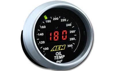 AEM Digital Oil/Water/Trans Temperature Gauges 100-300 F (30-4402)