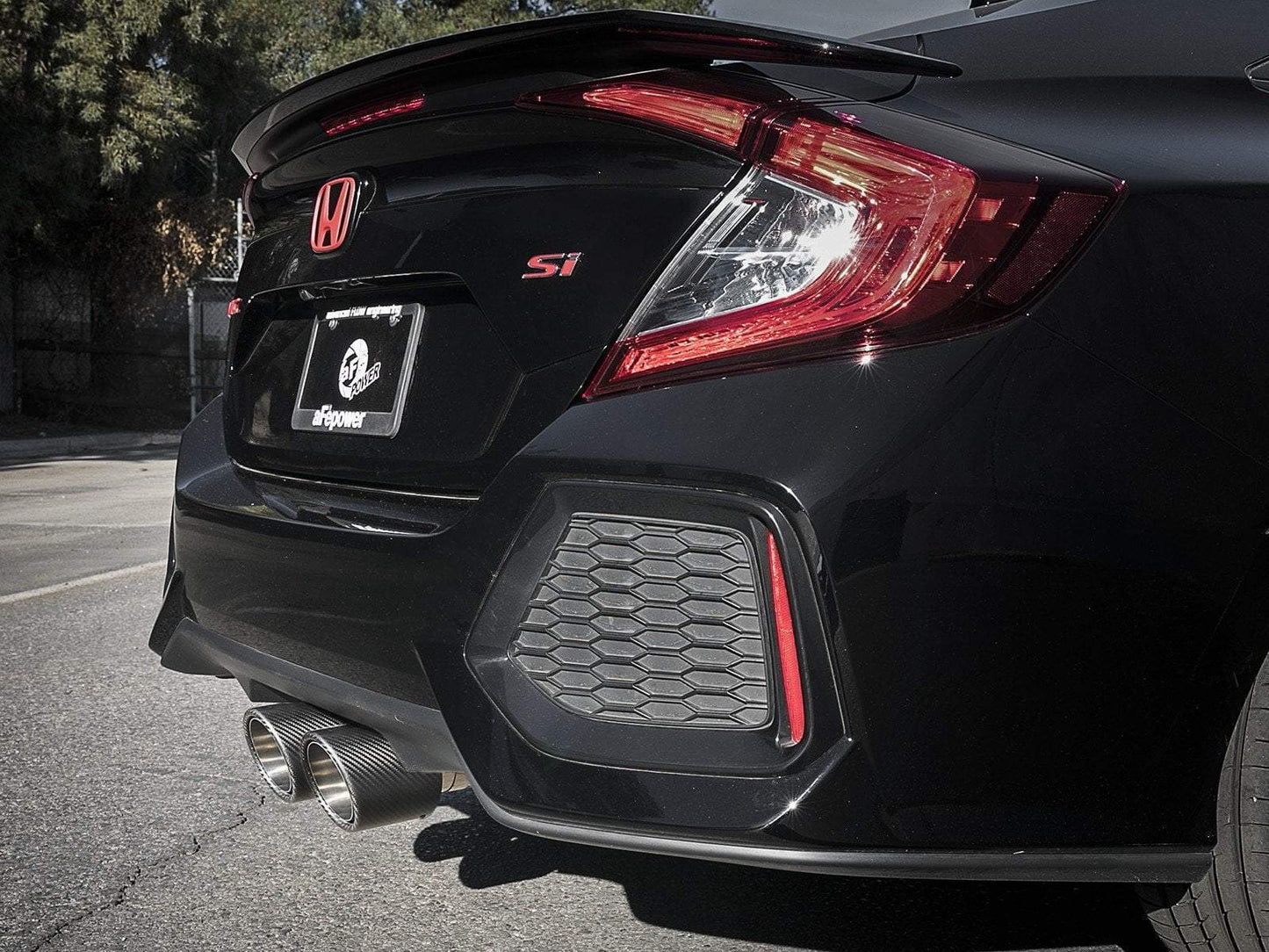 aFe Takeda 3" to 2-1/2" 304SS Cat-Back Exhaust | 2017-2021 Honda Civic Si Sedan (49-36621)