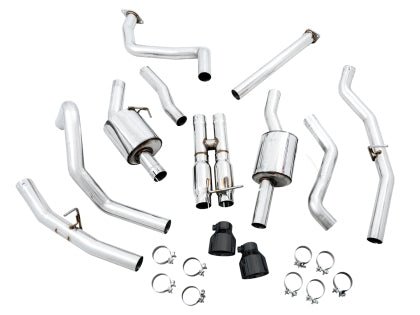AWE 0FG Catback Exhaust w/ Diamond Black Tips 2021-2024 6.2L RAM TRX