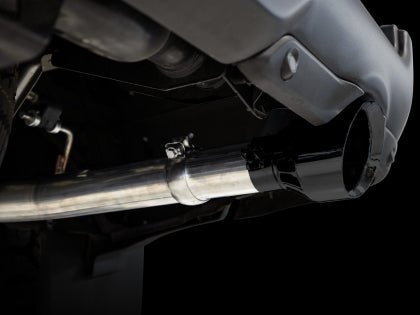 AWE 0FG Dual Rear Exit Exhaust (With Bumper Cutouts) w/ Diamond Black Tips 2019-2024 RAM 1500