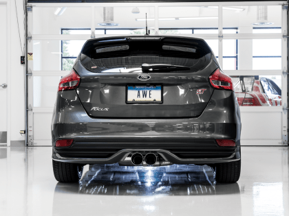AWE Track Edition Catback Exhaust w/ Diamond Black Tips 2013-2018 Ford Focus ST