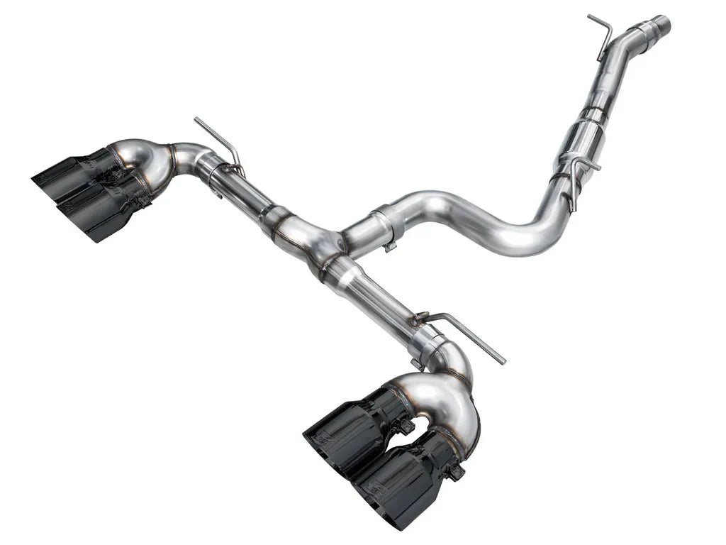 AWE Track Edition Catback Exhaust w/ Diamond Black Tips 2022-2024 Volkswagen Golf R