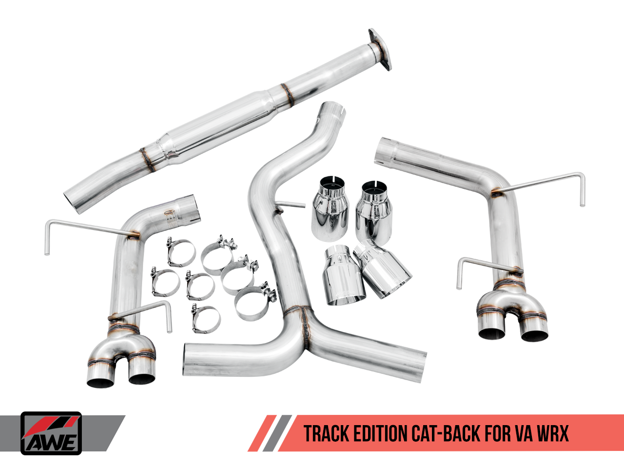 AWE Track Edition Cat-Back Exhaust | 2011-2021 Subaru WRX/STi Sedan
