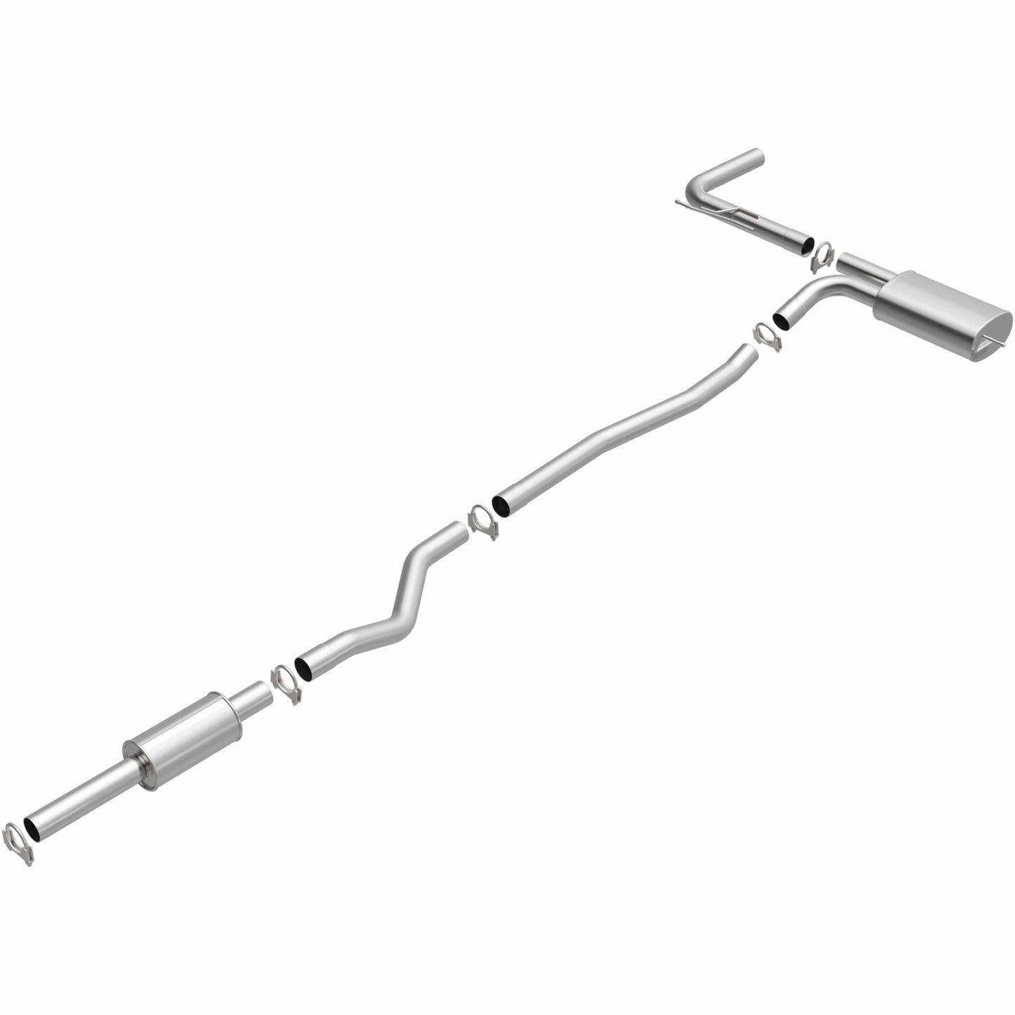 BRExhaust 2013-2018 Ford Fusion Direct-Fit Replacement Exhaust System