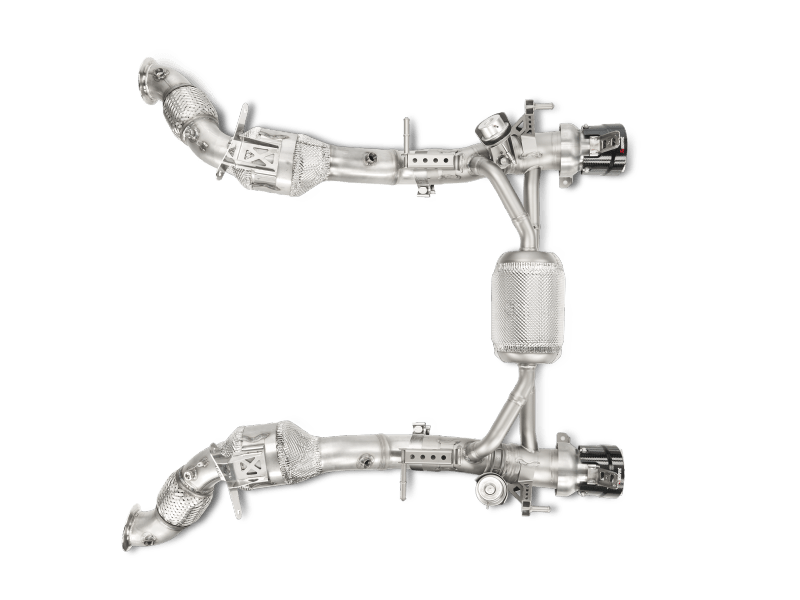 Akrapovic 16-17 Ferrari 488 GTB/488 Spyder Link Pipe Set w/ Cat (SS)