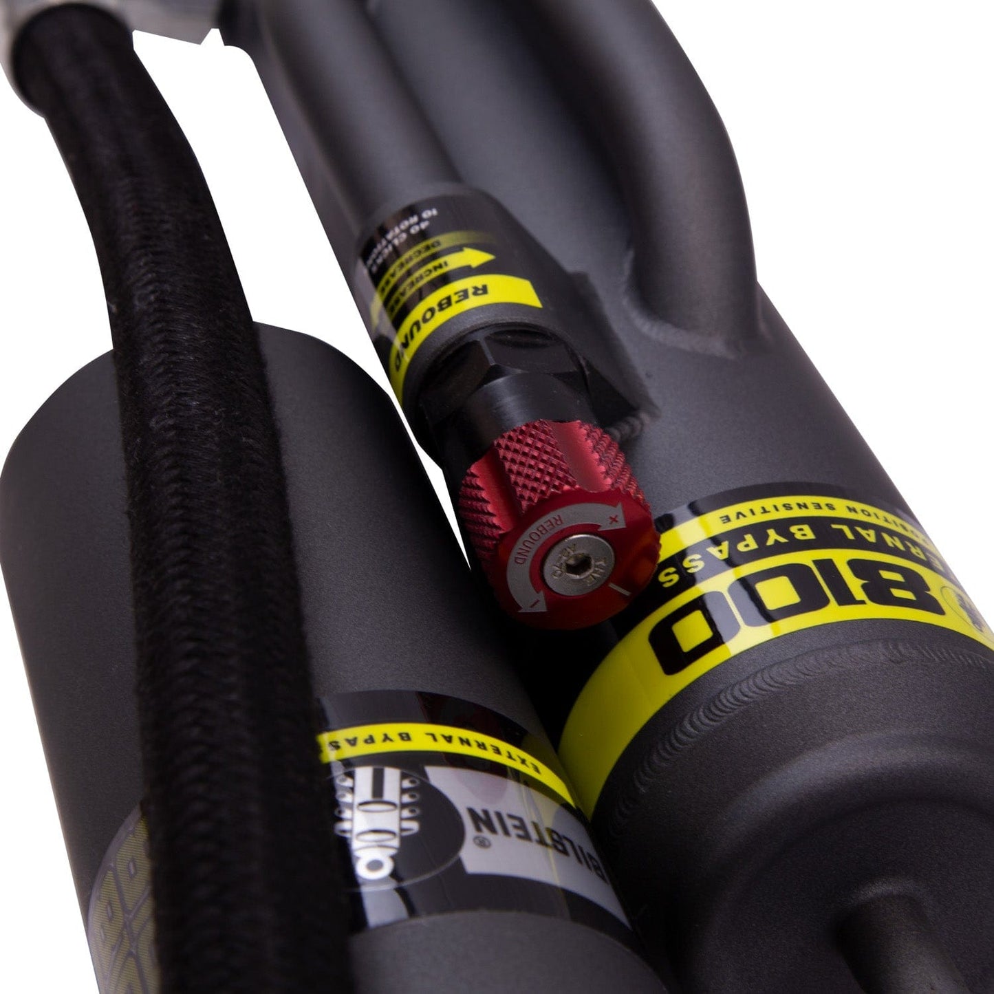 Bilstein B8 8100 (Bypass) Suspension Rear Right Shock Absorber for 2005-2015 Toyota Tacoma - 23.94 in. Extended, EVO Grey