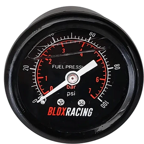 BLOX Racing Liquid Filled Fuel Pressure Gauge (BXGA-00125)