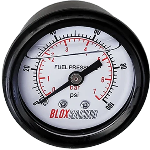 BLOX Racing Liquid Filled Fuel Pressure Gauge (BXGA-00125)