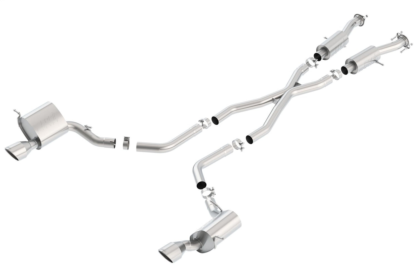 Borla Cat-Back Exhaust System - S-Type | 2015-2020 Jeep Grand Cherokee SRT 6.4L (140632)