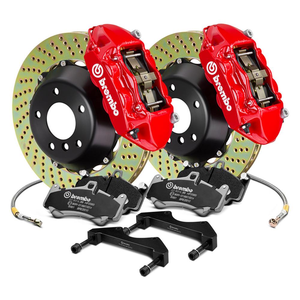 Brembo GT Series Cross Drilled 2-Piece Rotor Front Big Brake Kit | 2002-2007 Subaru WRX/STI (1B1.7008A)