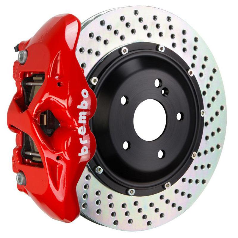 Brembo GT Monobloc 4-Piston 345mm Front Drilled Big Brake Kit | 2017-2021 Honda Civic Si/Type-R (1S1.8005A)