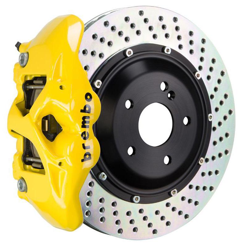 Brembo GT Monobloc 4-Piston 345mm Front Drilled Big Brake Kit | 2017-2021 Honda Civic Si/Type-R (1S1.8005A)