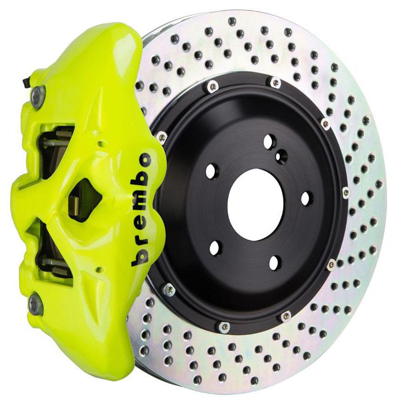 Brembo GT Monobloc 4-Piston 345mm Front Drilled Big Brake Kit | 2017-2021 Honda Civic Si/Type-R (1S1.8005A)