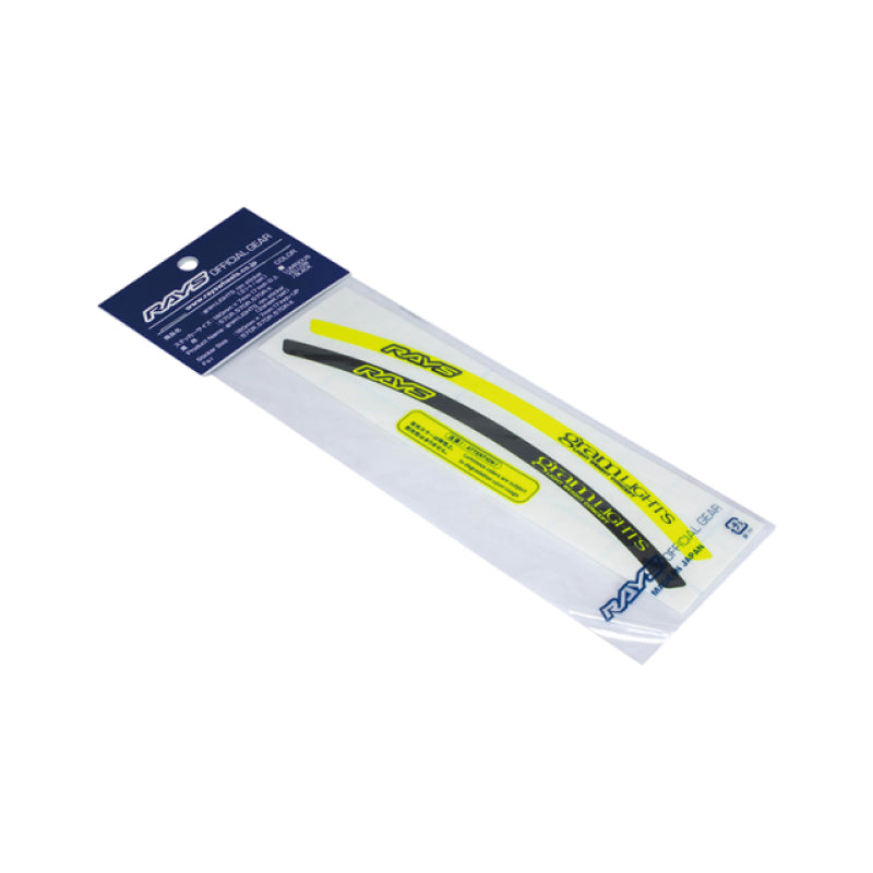 Gram Lights Rim Sticker Luminous Yellow/Black (2 PCS)-WheelFlip