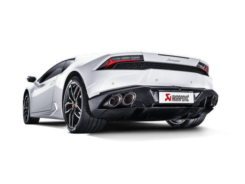 Akrapovic 16-16 Lamborghini Huracan LP 580-2 Coupe/Spyder Slip-On Line (Titanium) w/ Carbon Tips