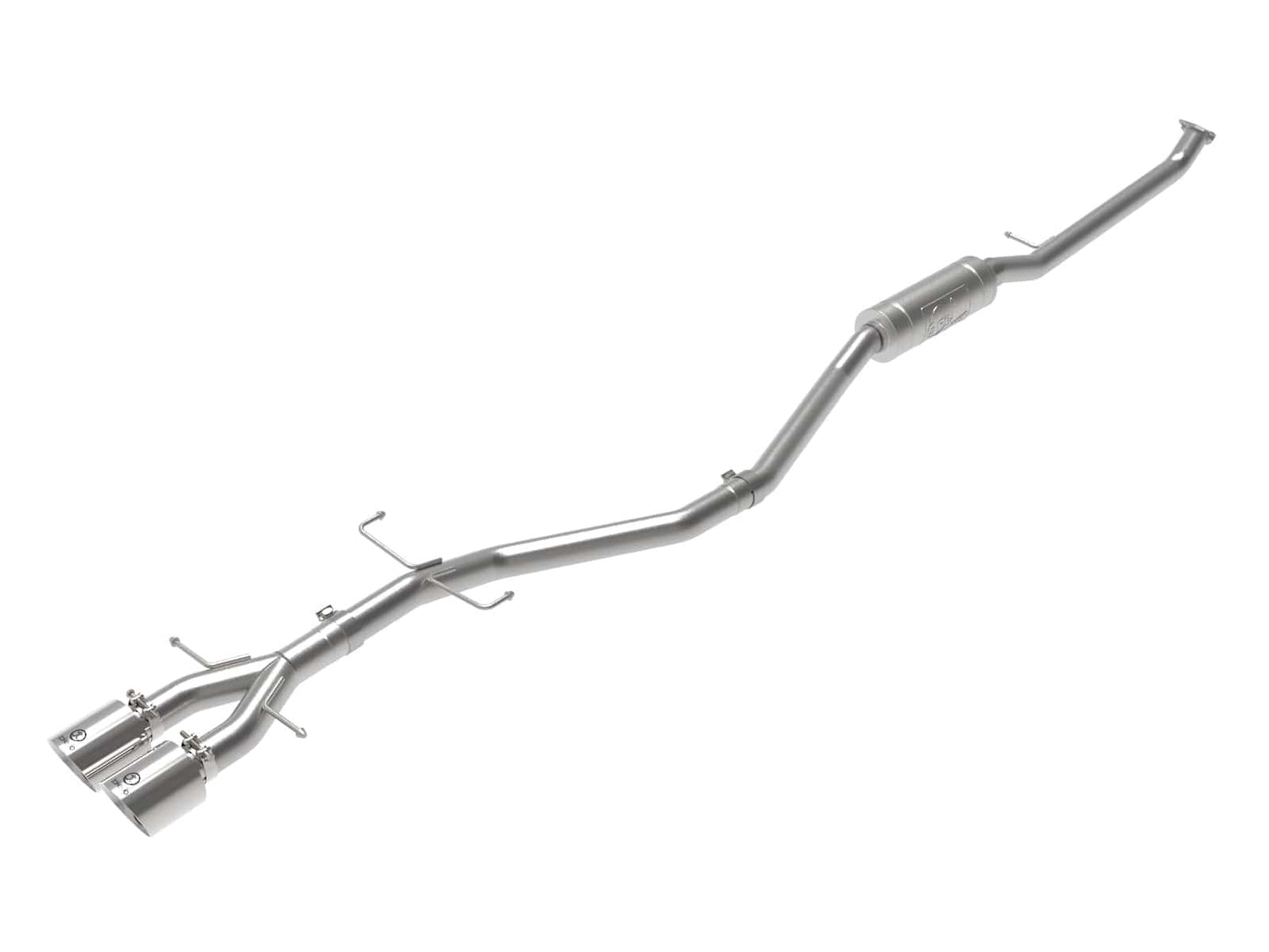 aFe Takeda 2.5in 304SS Cat-Back Exhaust System 17-20 Honda Civic SI Coupe L4-1.5L (t) - Polished Tip