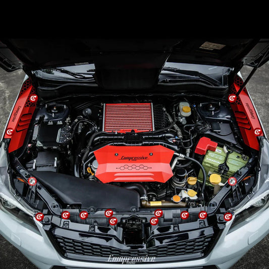 Compressive Engine Dress-up Clips 18 Piece Complete Kit 2014-2018 Forester