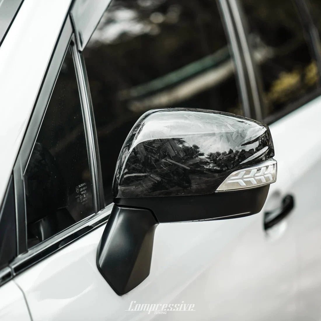 Compressive Tuning Carbon Fiber Mirror Caps 2014-2018 Forester / 2013-2014 Crosstrek / 2012-2014 Impreza