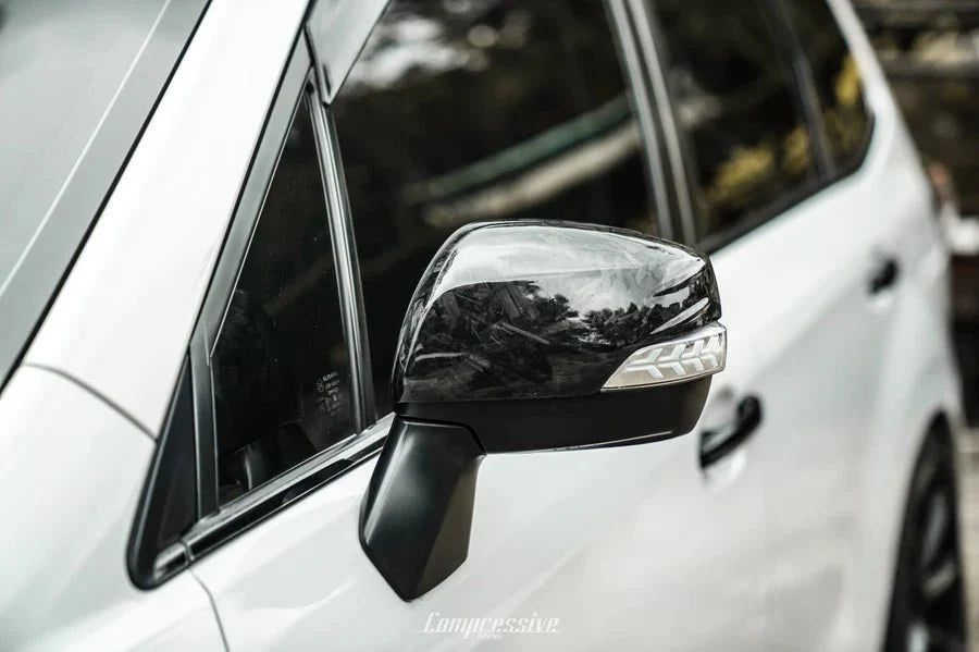 Compressive Tuning Carbon Fiber Mirror Caps 2019-2023 Forester / 2018-2023 Crosstrek