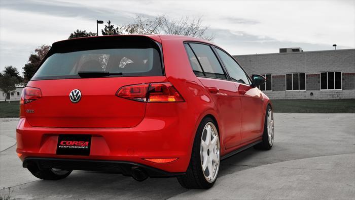Corsa Sport 3.0in Cat-Back Dual Rear Exit with Single Pro-Series Tips | 2015-2017 Volkswagen GTI Mk7 (14834)