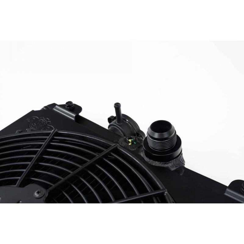 CSF Half Cooling Radiator with 12″ SPAL Fan (black) | MITSUBISHI Evolution 7/8/9
