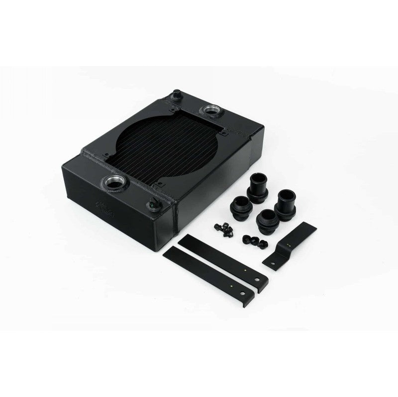 CSF Cooling Radiator KING COOLER | Drag Race Includes 9-inch SPAL Fan (black)