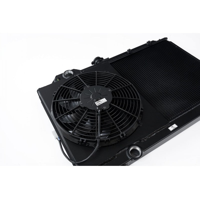 CSF Full Size Slim All Aluminum Radiator with 12-inch SPAL Fan and Shroud (black) | MITSUBISHI Lancer Evolution 4/5/6/7/8/9 1996-2007