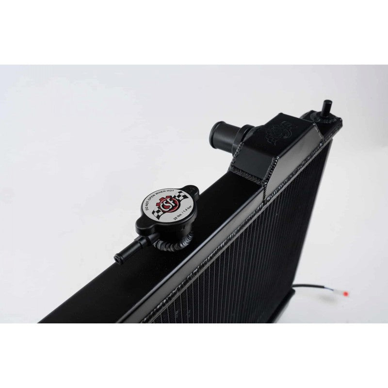 CSF Full Size Slim All Aluminum Radiator with 12-inch SPAL Fan and Shroud (black) | MITSUBISHI Lancer Evolution 4/5/6/7/8/9 1996-2007