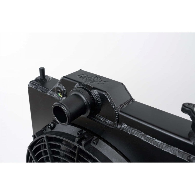 CSF Full Size Slim All Aluminum Radiator with 12-inch SPAL Fan and Shroud (black) | MITSUBISHI Lancer Evolution 4/5/6/7/8/9 1996-2007