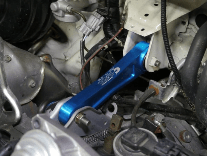 Cusco Pitch Stop Mount Blue 2002-2024 WRX / STI / LGT / FXT