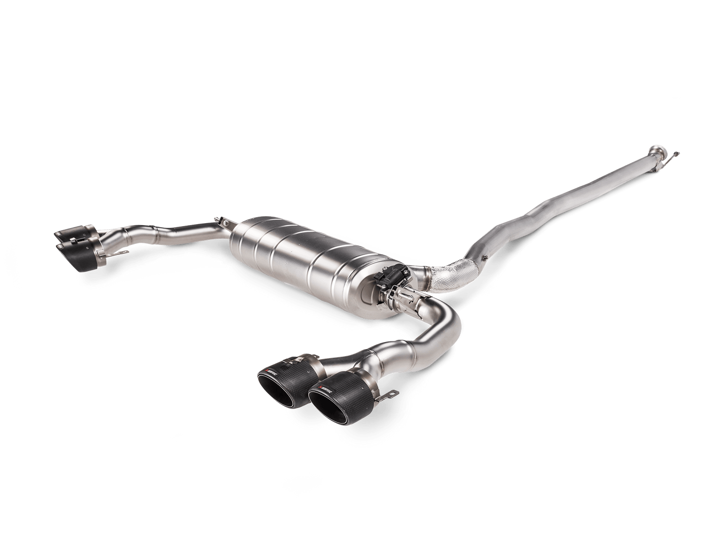 Akrapovic Evolution Line Cat Back (Titanium) w/ Carbon Fiber Tips - Mercedes AMG CLA 45 / 45 S (C118)