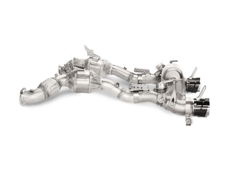 Akrapovic 16-17 Ferrari 488 GTB/488 Spyder Link Pipe Set w/ Cat (SS)