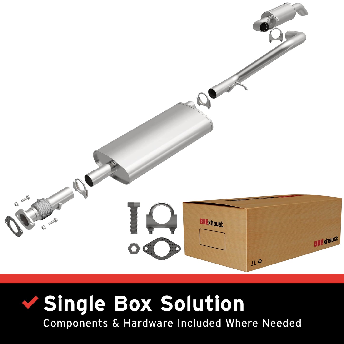 BRExhaust Direct-Fit Replacement Exhaust System 106-0432