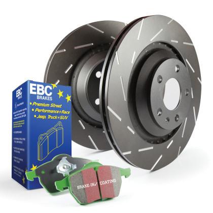 EBC Stage 2 Kits Greenstuff Pads and USR Rotors | Multiple Volkswagen / Audi Fitments (S2KF1468)