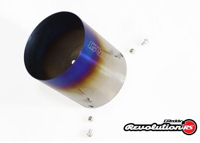 GReddy Revolution RS Titanium Exhaust Tip - 105mm Diameter/120mm Length (11001148)