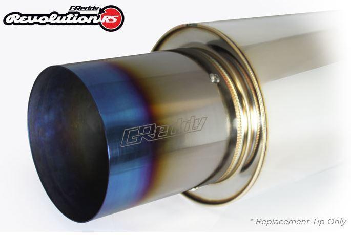 GReddy Revolution RS Titanium Exhaust Tip - 115mm Diameter/120mm Length (11001145)