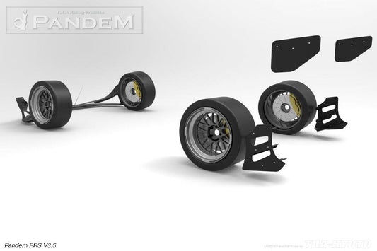 GReddy Pandem Wide Body V3.5 Rear Canards | 2013-2016 Scion FR-S (17010284)