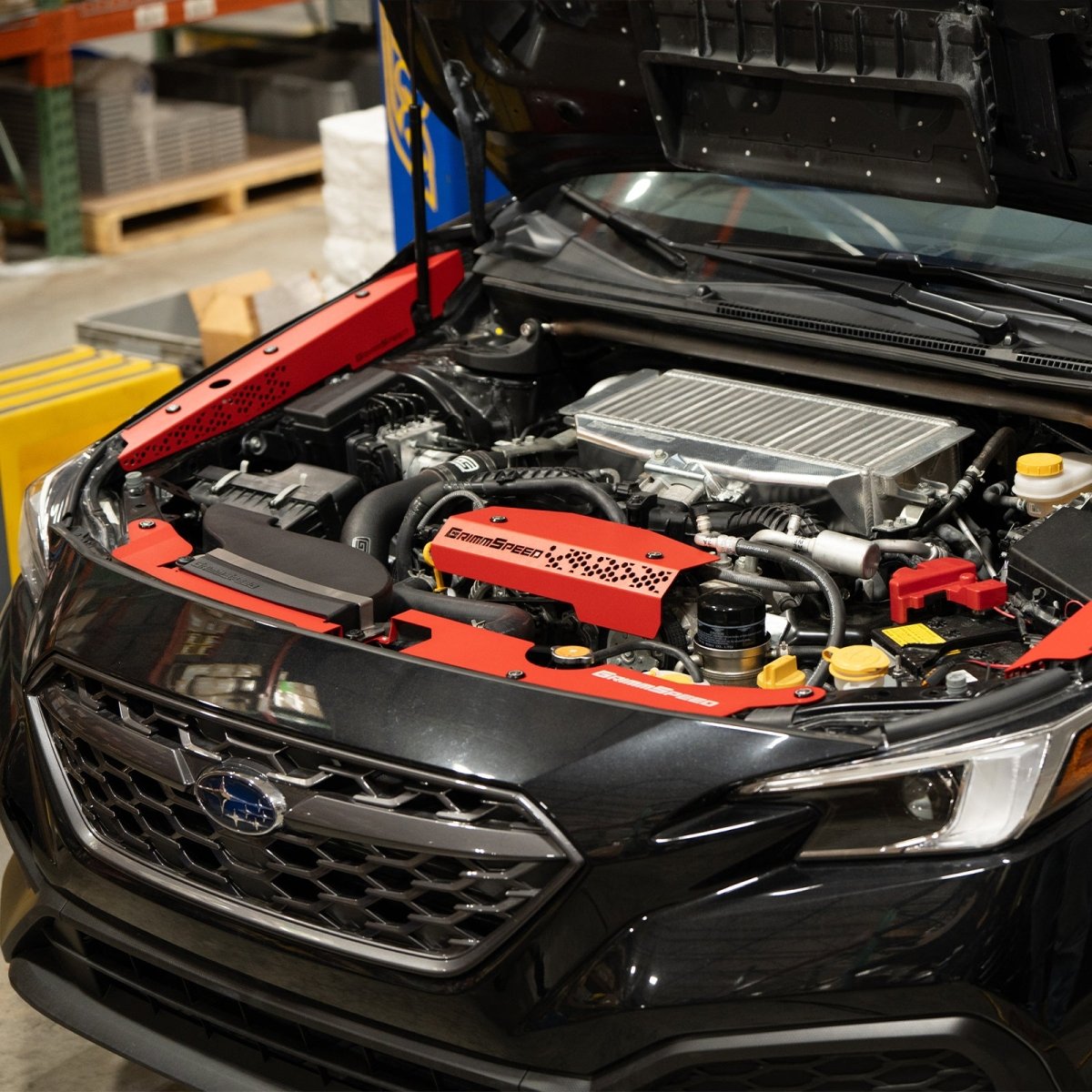 Grimmspeed Radiator Shroud Red 2022-2024 WRX