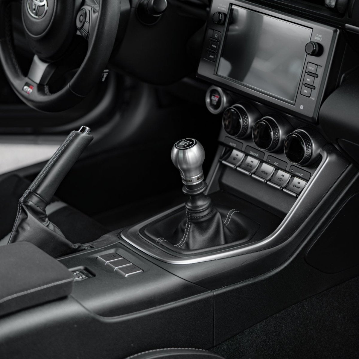 GrimmSpeed Stainless Steel Swap-Top Weighted Bulb Style Shift Knob Kit Most Subaru Models
