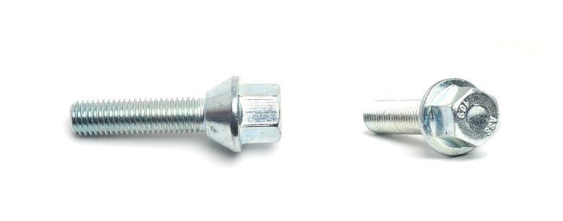 H&R Wheel Bolts 14 X 1.5 37mm Length VW / Audi Ball - Black Seat 17mm Head (1453703SW)
