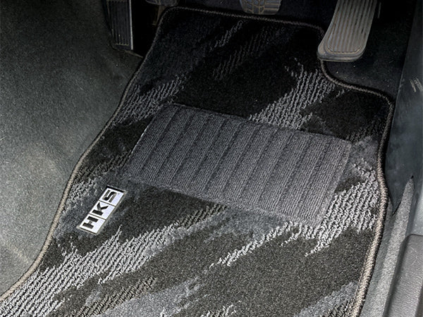 HKS Floor Mat (Monotone Oil Color - 6 Piece Set) - Nissan Skyline GT-R BCNR33 RHD 95-98