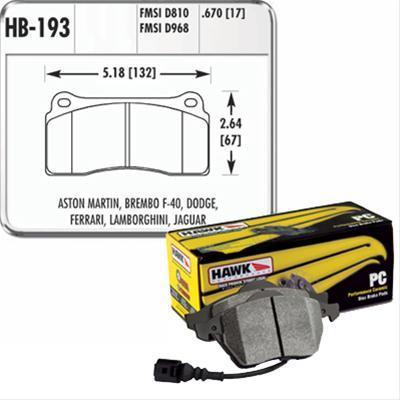 Hawk Performance Ceramic Front Brake Pads | 2009-2011 Nissan R35 GT-R (HB193Z.670)