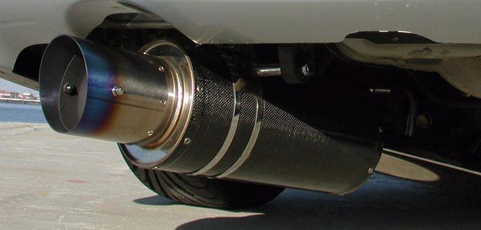 HKS Carbon-Ti Exhaust - Mitsubishi Eclipse GST, Spyder GST, Spyder 95-99 Turbo