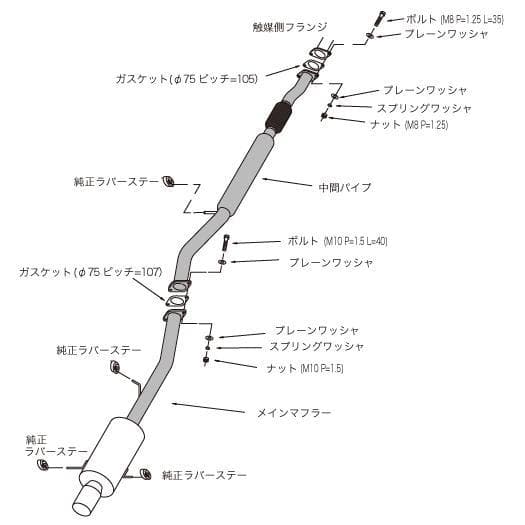 HKS Hi-Power 409 Exhaust - Subaru Impreza GC8 EJ20T 92-99