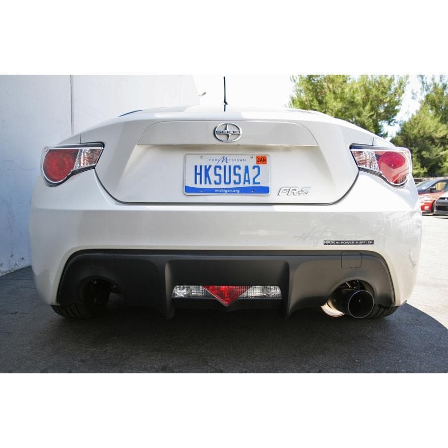 HKS Hi-Power Single Racing Ti-Tip Exhaust - Scion FR-S / Toyota 86 / Subaru BRZ 13-20