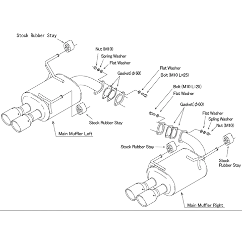 HKS Legamax Premium Axleback Exhaust - Subaru WRX 2022+