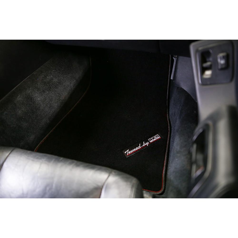 HKS Floor Mat Set (Front - Black) - Toyota Supra MK4 JZA80 93-02 (Right Hand Drive ONLY)